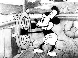  1928 Debut Disney Cartoon, tàu chạy bằng hơi, tàu hơi nước, steamboat Willie