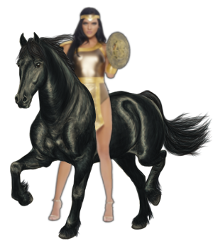  ایمیزون Warrior on horseback