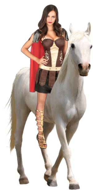  アマゾン Warrior riding an Horse