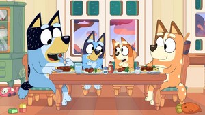  BLUEY Family Dining table, tableau