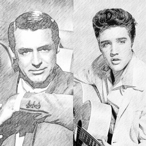  Cary Elvis Icons, Different editing versions ❤︎