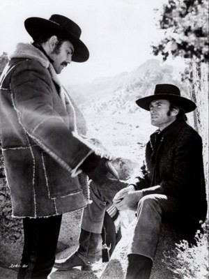 Clint Eastwood and John Saxon in Joe Kidd (1972)