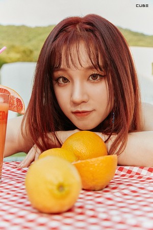  Cube updated (G)I-dle artist page चित्रो