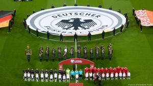  Deutsche Fußball Mannschaft, vor dem Spiel