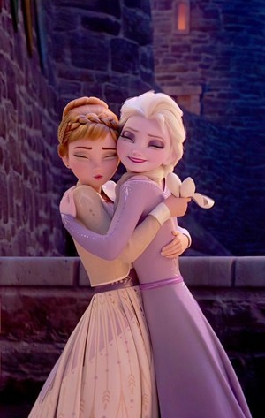 Elsa and Anna ~Hugs!