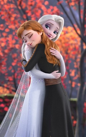  Elsa and Anna ~Hugs!