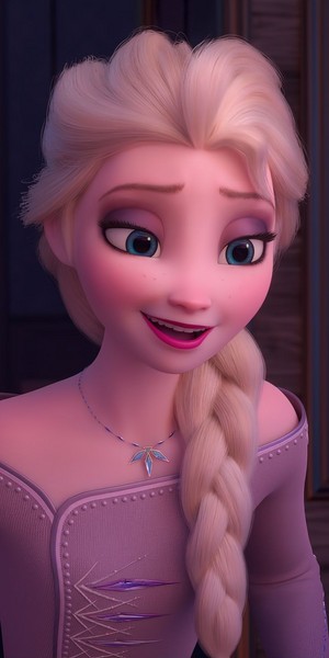  Elsa's ❄️💗😊 Some Things Never Change merah jambu Dress 😍💗