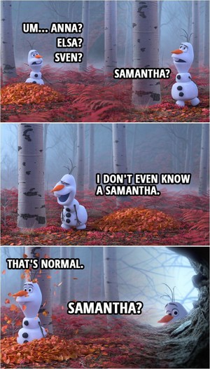  Funny Olaf in La Reine des Neiges 2