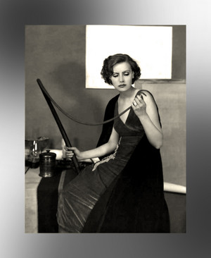  Greta Garbo ~ Thinking of Cracking the Whip