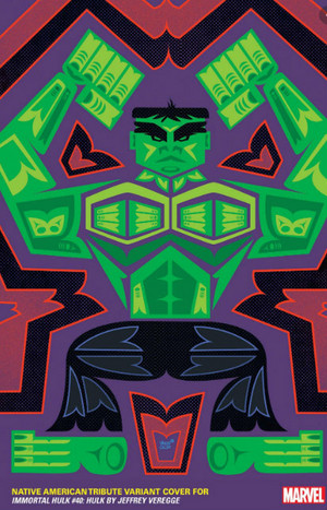  Hulk || Native American Tribute 💛|| variant cover || por Jeffery Veregge
