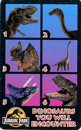  Jurassic Park Wallet Card