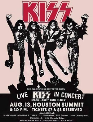  吻乐队（Kiss） ~Houston, Texas...August 13, 1976 (Spirit of 76/Destroyer Tour)