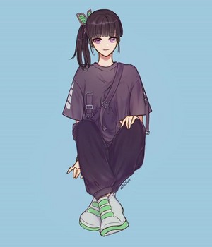 Kanao (in modern outfit) 