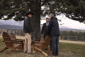 Kevin Costner as John Dutton in Yellowstone: Behind Us Only Grey