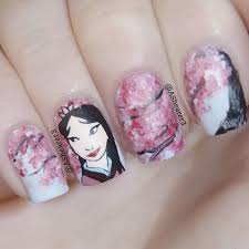 Mulan Inspired Nail Art