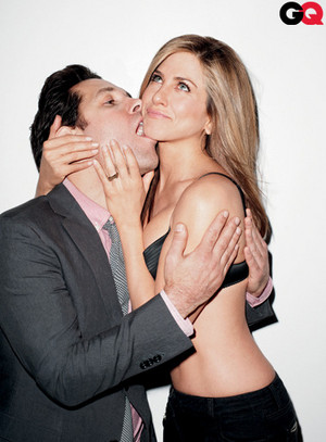  Paul Rudd and Jennifer Aniston for GQ (March 2012)