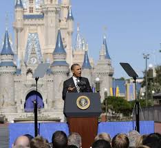  President Barack Obama 迪士尼 World 2012