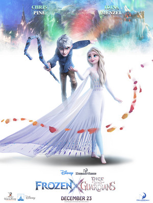  Rise of the Guardians / Холодное сердце 2 Poster - Jack and Elsa