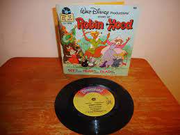  Robin hud, hood Storybook And Record Set