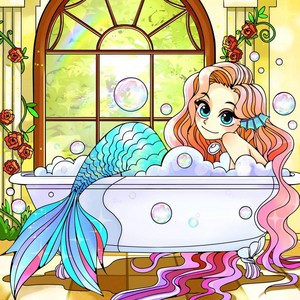  Sirena nella vasca da bagno