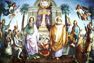  St. Paul and St. Peter, Apostles and Martyrs, Disciples of 耶稣 Christ (Full-size View)