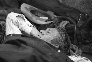  Steve McQueen on a camping trip (1963)