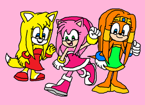  Team Rose (Amy, Zooey and Tikal) Girls Power.