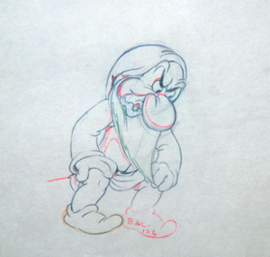  Walt ディズニー Sketches - Grumpy
