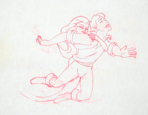  Walt डिज़्नी Sketches - Princess Ariel & Prince Eric