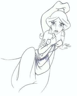  Walt Disney Sketches - Princess jasmin