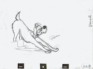  Walt ডিজনি Sketches - The Tramp