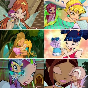  Winx with thier Pixies