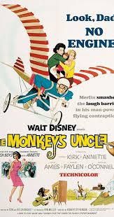  Movie Poster 1965 迪士尼 Film, Monkey's Uncle