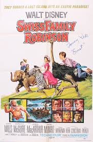  Movie Poster 1960 Film, Swiss Family Robinson