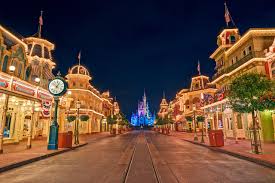 Disney World Main Street At Night