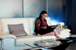  the way Katie's characters sit