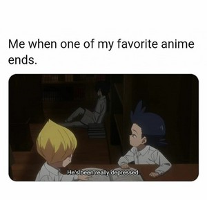  *My friends when my favorito! anime ends*