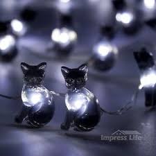  Black Cat Dia das bruxas Lights