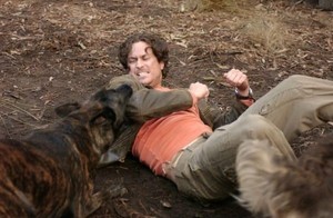  A dog attacking John
