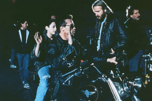  Edward Furlong behind the scenes of Terminator 2: Judgment dag