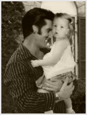  Elvis and Lisa Marie (rare photo)