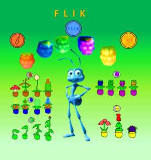  Flik the Ant All Berries Seeds and Tokens