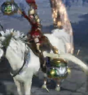  Guan Yinping riding an Beautiful White Pegasus
