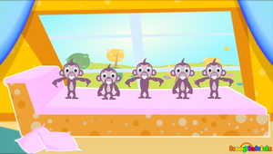  Hooplakïdz Fïve Lïttle Monkeys | Nursery Rhymes