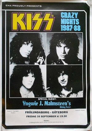  baciare ~Gothenburg, Sweden...September 16, 1988 (Crazy Nights Tour)
