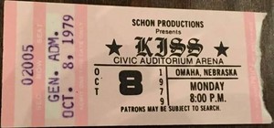 KISS ~Omaha, Nebraska...October 8, 1979 (Dynasty Tour) 