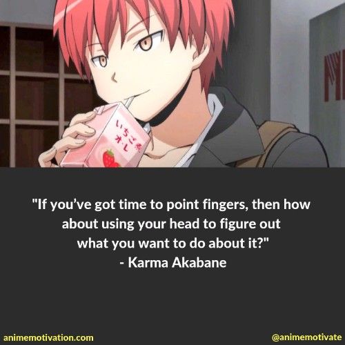 Karma Akabane quotes ~