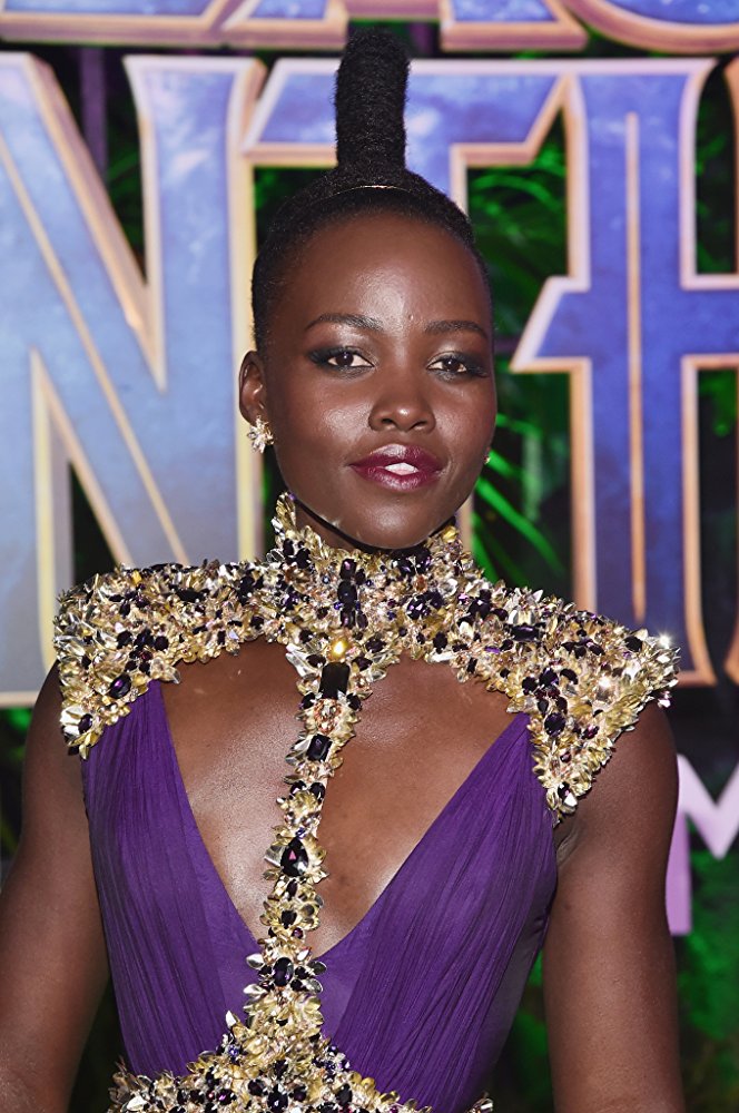 Lupita Nyong'o at an event for Black Panther in 2018