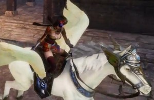  Naotora Ii rides on an Pegasus