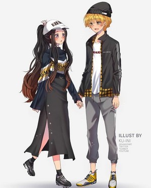  Nezuko and Zenitsu *chic outfit*
